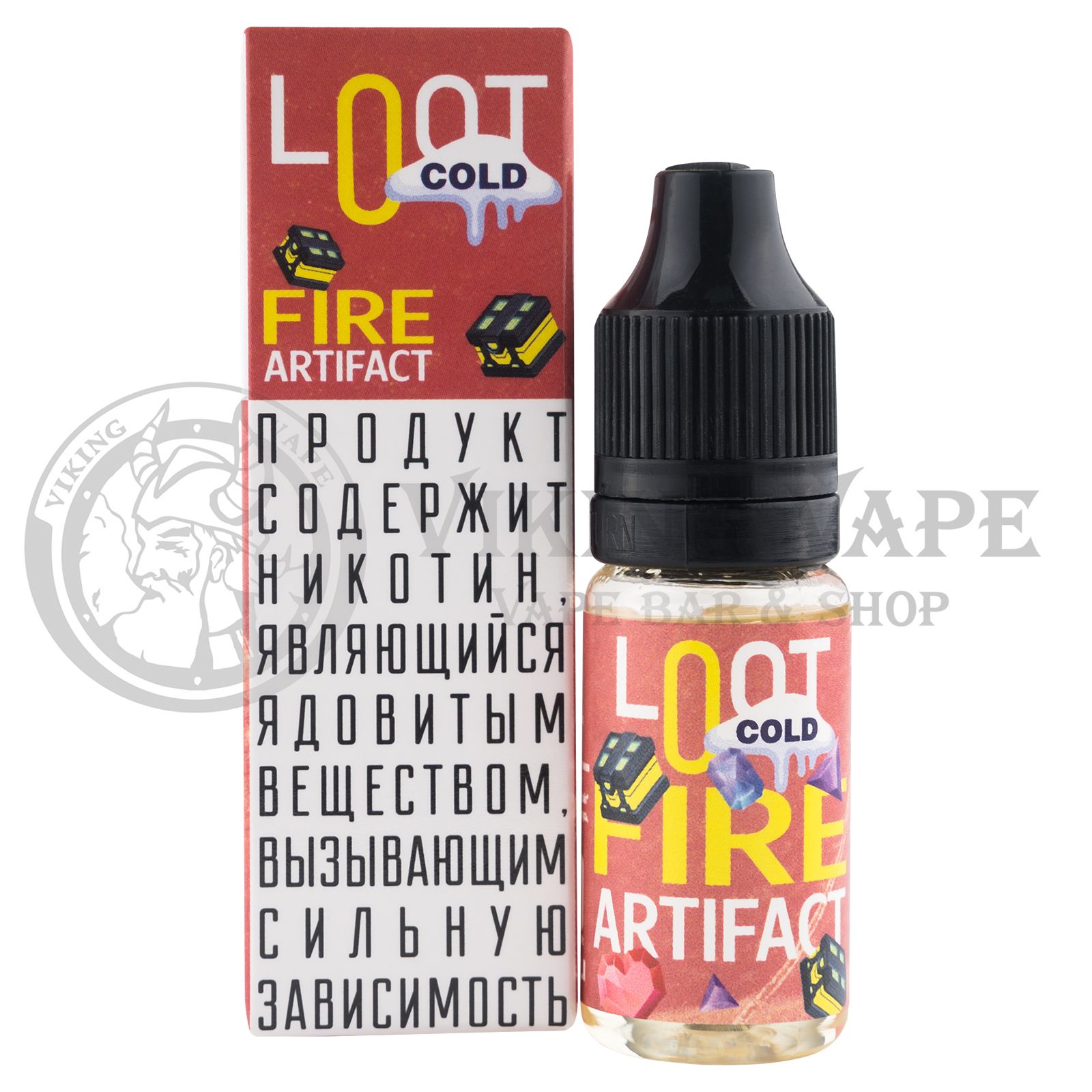 Жидкость для вейпа Loot Cold SALT - Fire Artifact