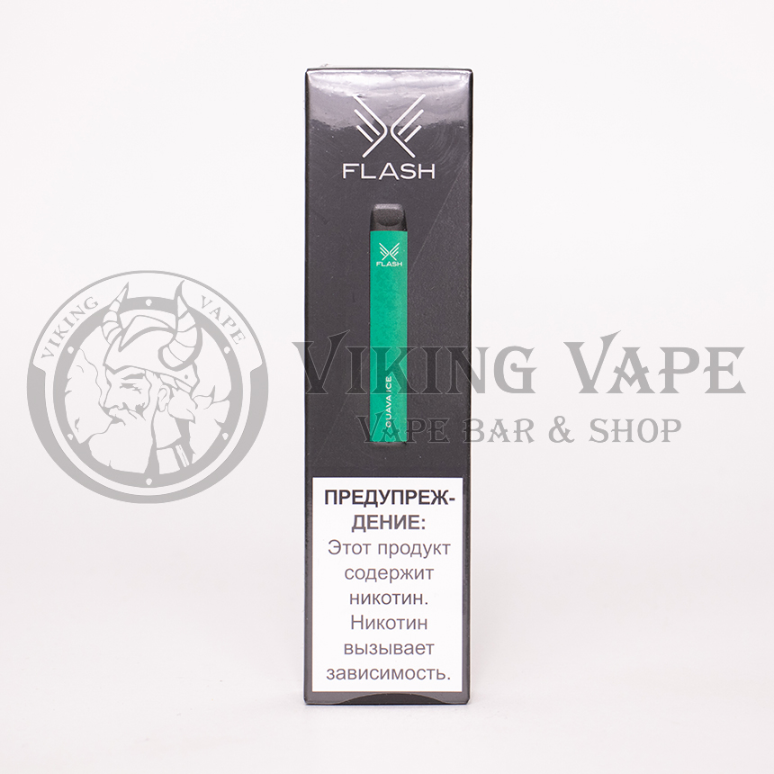 Одноразовая электронная сигарета FLASH 600 затяжек Guava Ice