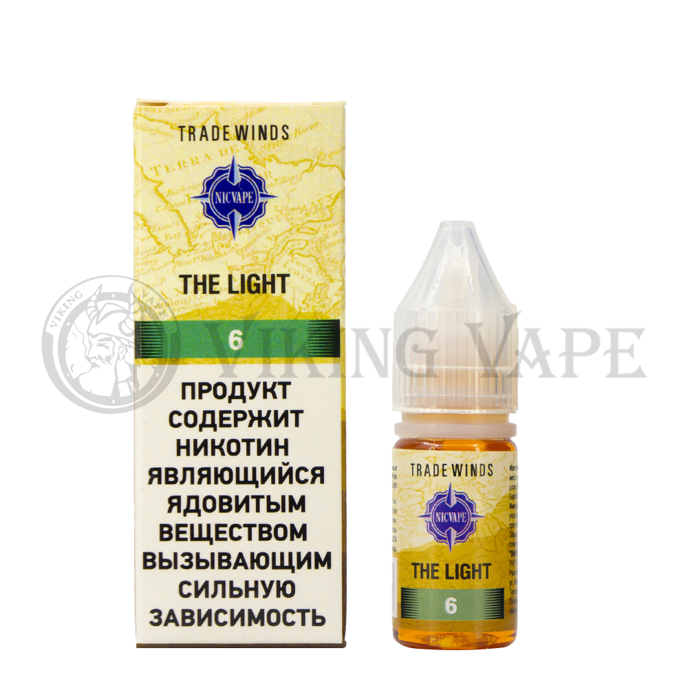 Жидкость для вейпа Tradewinds Tobacco NST The Light 6 мг