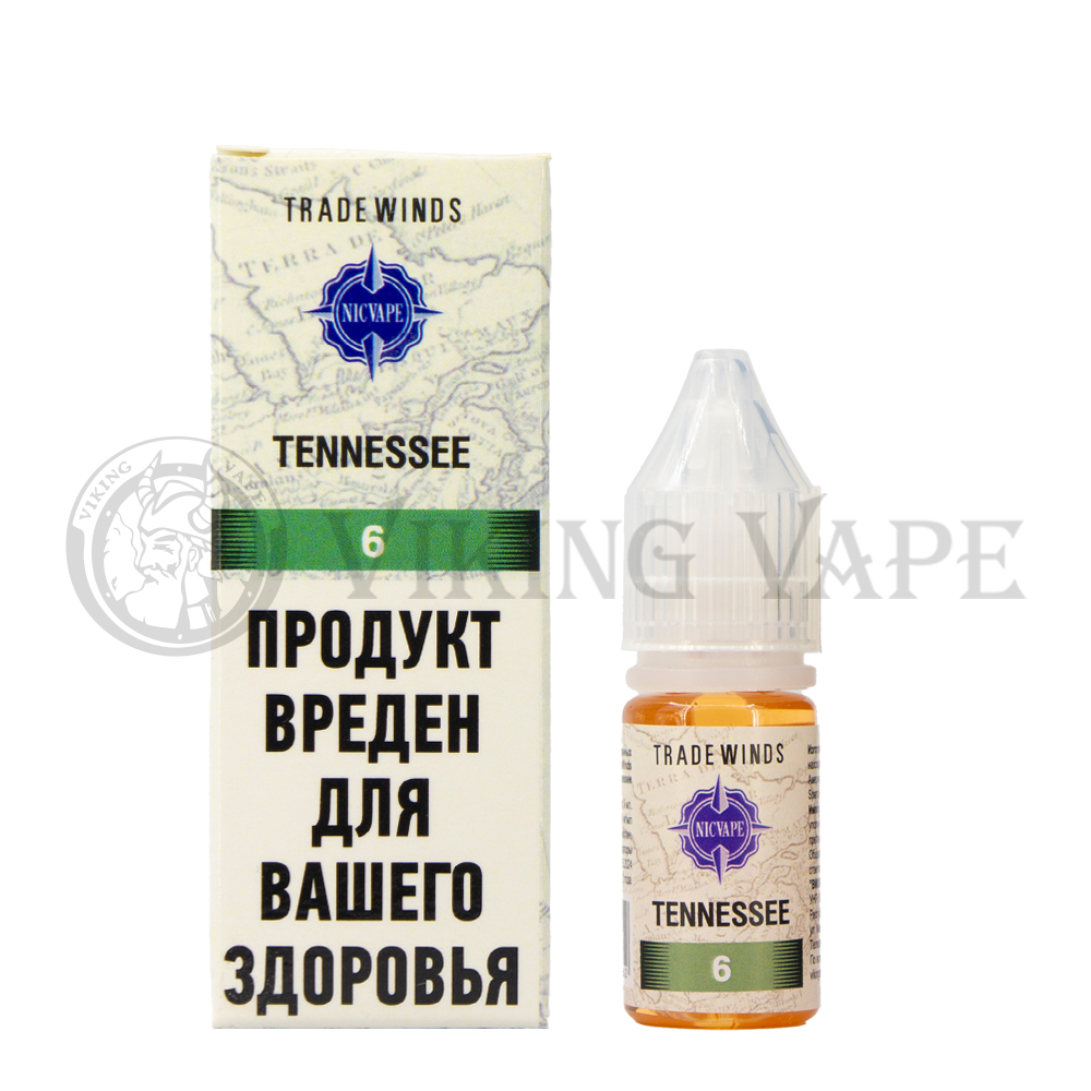 Жидкость для вейпа Tradewinds Tobacco Tennessee 6 мг