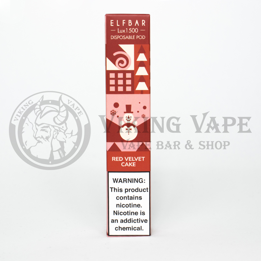 Одноразовая электронная сигарета Elf Bar Lux Christmas Edition 1500 затяжек Red Velvet Cake