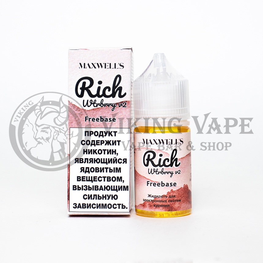 Жидкость для вейпа Maxwell'S Freebase Rich Waterberry V2