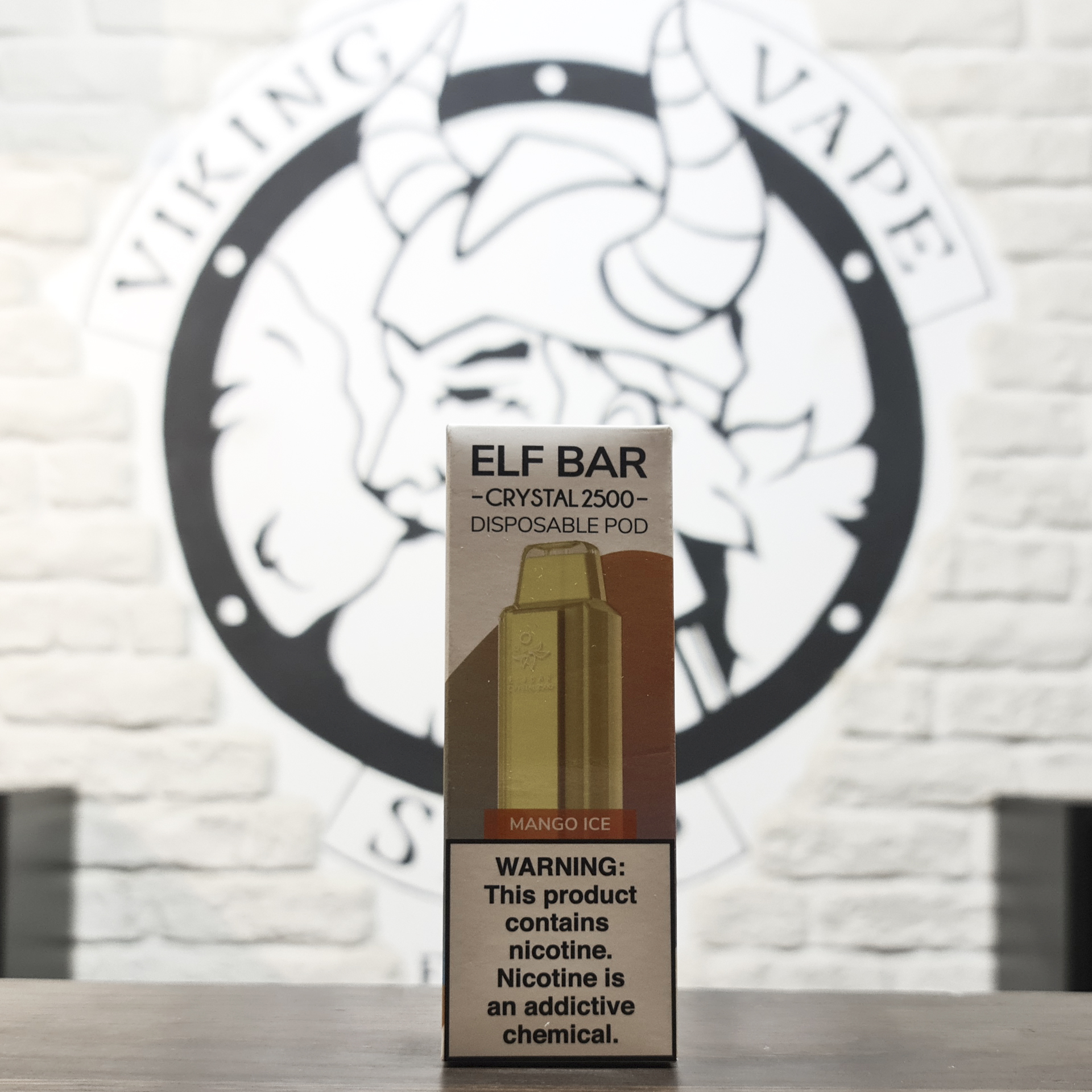 Одноразовая электронная сигарета Elf Bar Crystal 2500 затяжек Ледяное манго