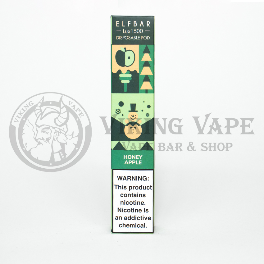 Одноразовая электронная сигарета Elf Bar Lux Christmas Edition 1500 затяжек Honey Apple