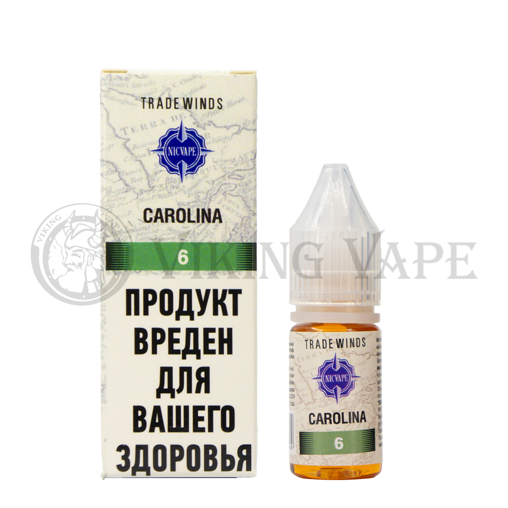 Жидкость для вейпа Tradewinds Tobacco Carolina 6 мг