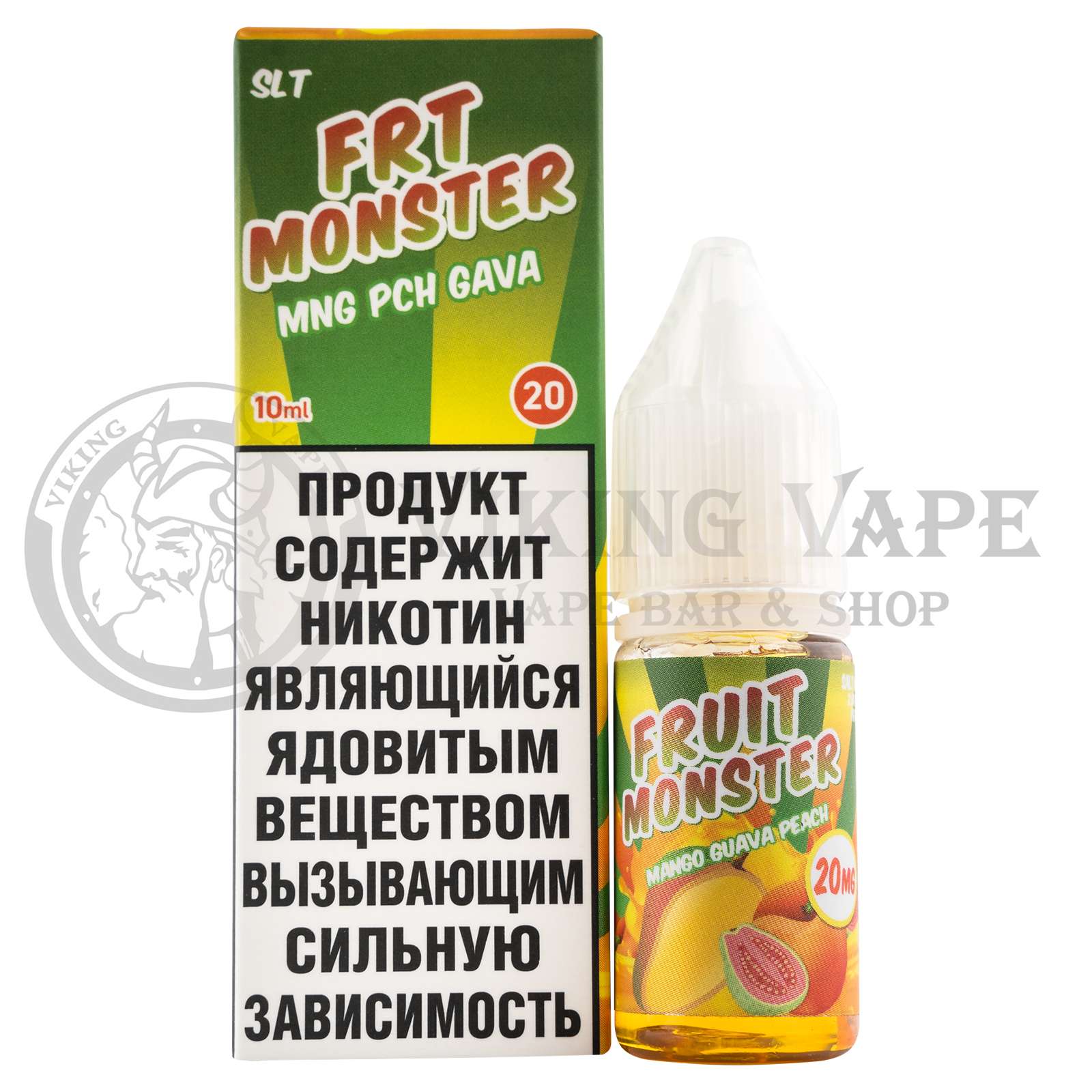 Жидкость для вейпа FRT Monster Mng Pch Gava SLT