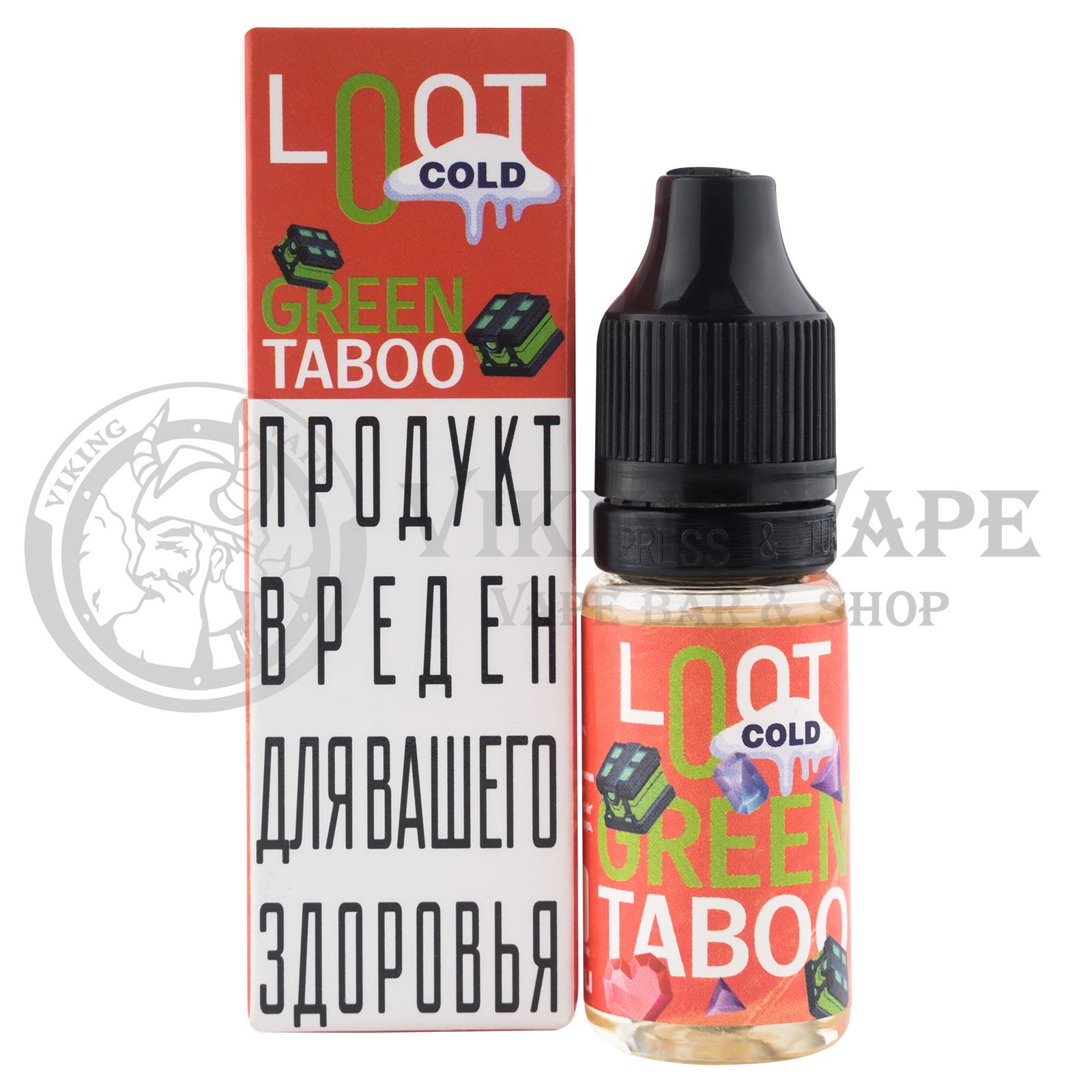 Жидкость для вейпа Loot Cold SALT - Green Taboo