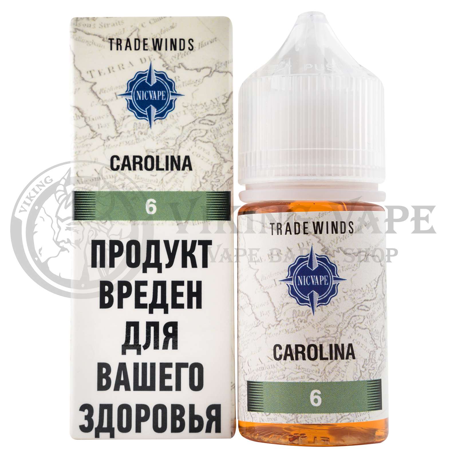 Жидкость для вейпа Tradewinds Tobacco Carolina 6 мг