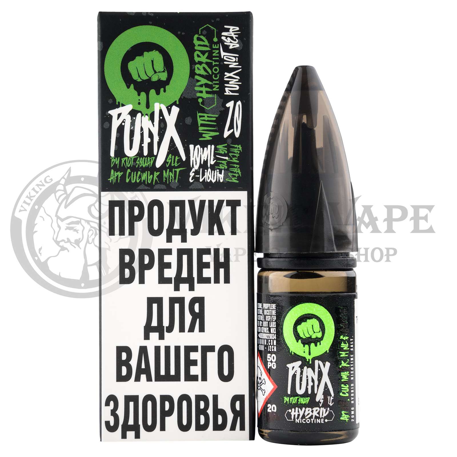 Жидкость для вейпа Riot Salt Apple Cucumber Mint Aniseed