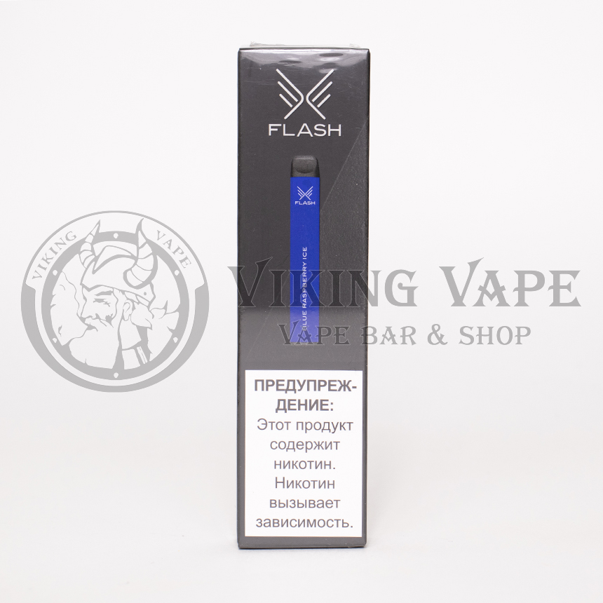Одноразовая электронная сигарета FLASH 600 затяжек Blue Raspberry Ice
