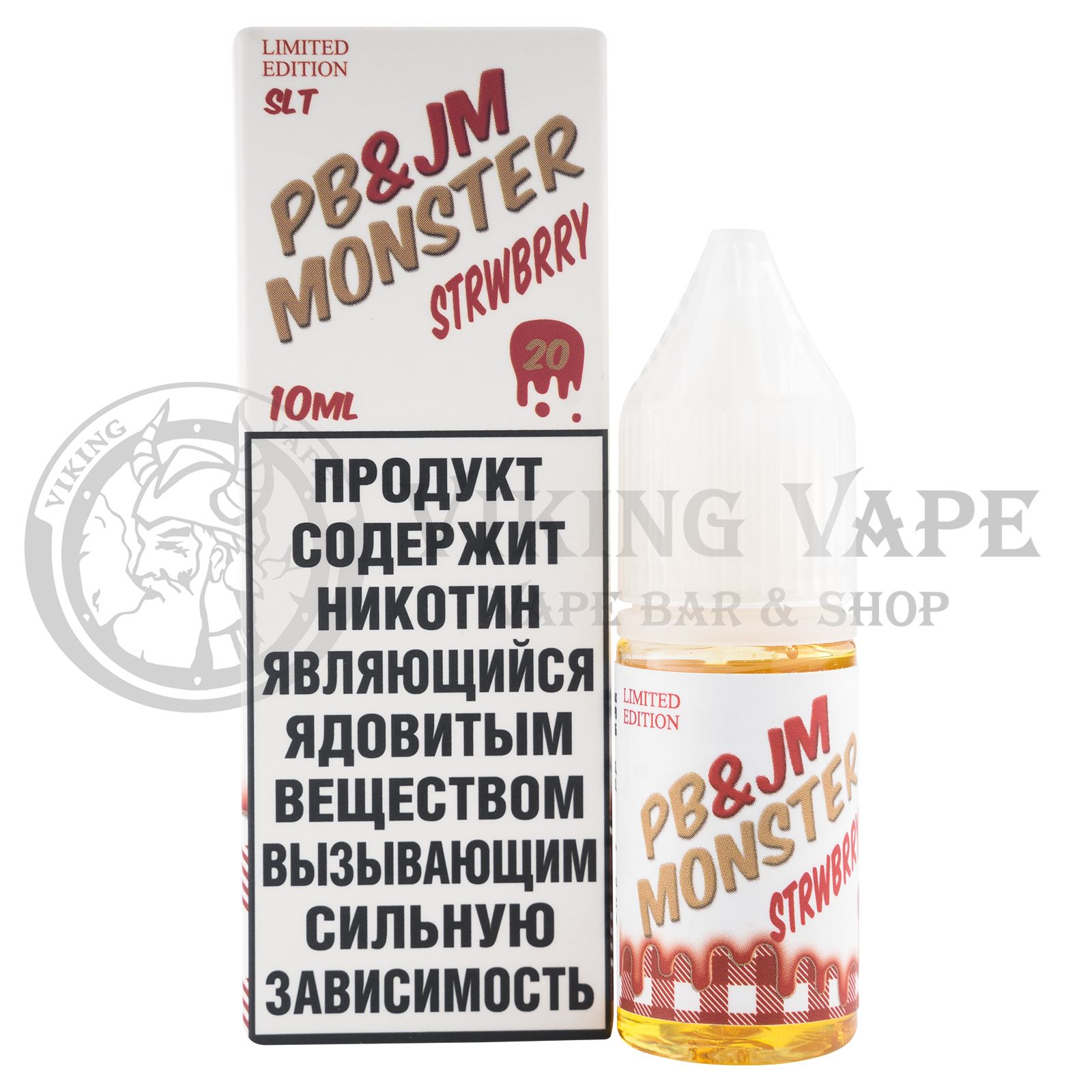 Жидкость для вейпа JM Monster PB Strwbrry SLT