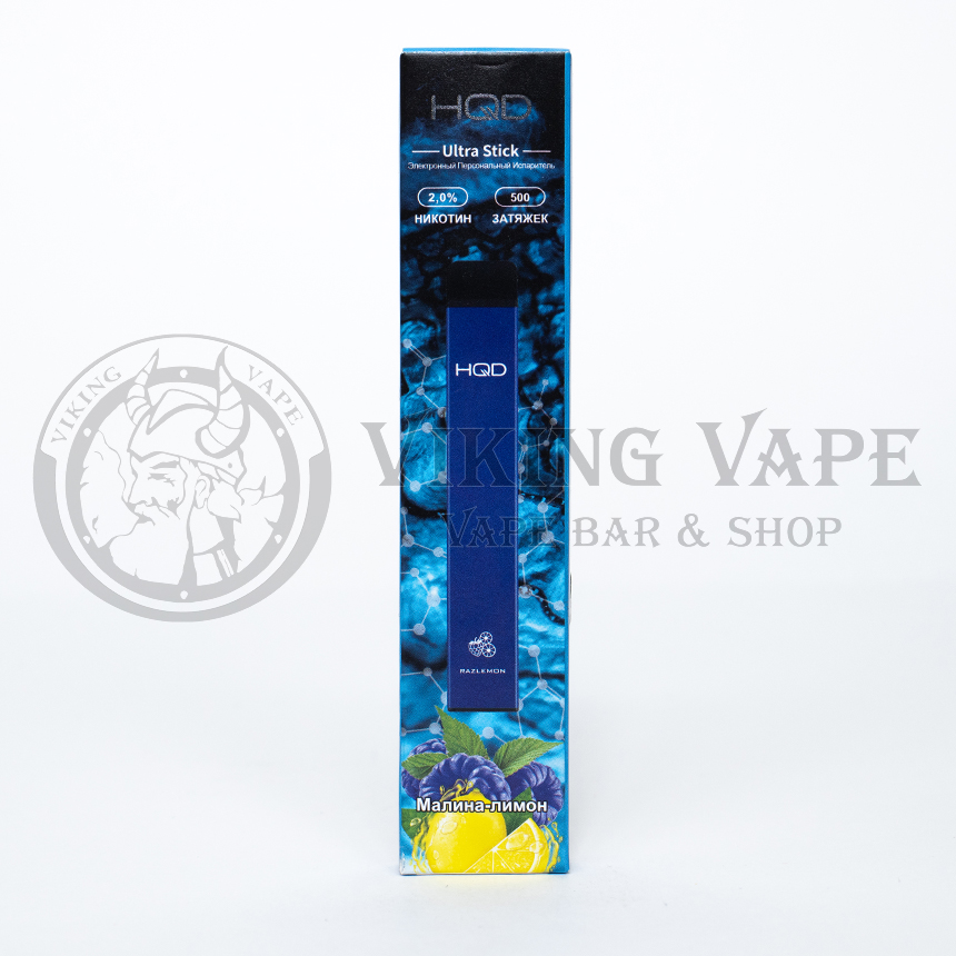 Одноразовая электронная сигарета HQD Ultra Stick 500 затяжек Razlemon