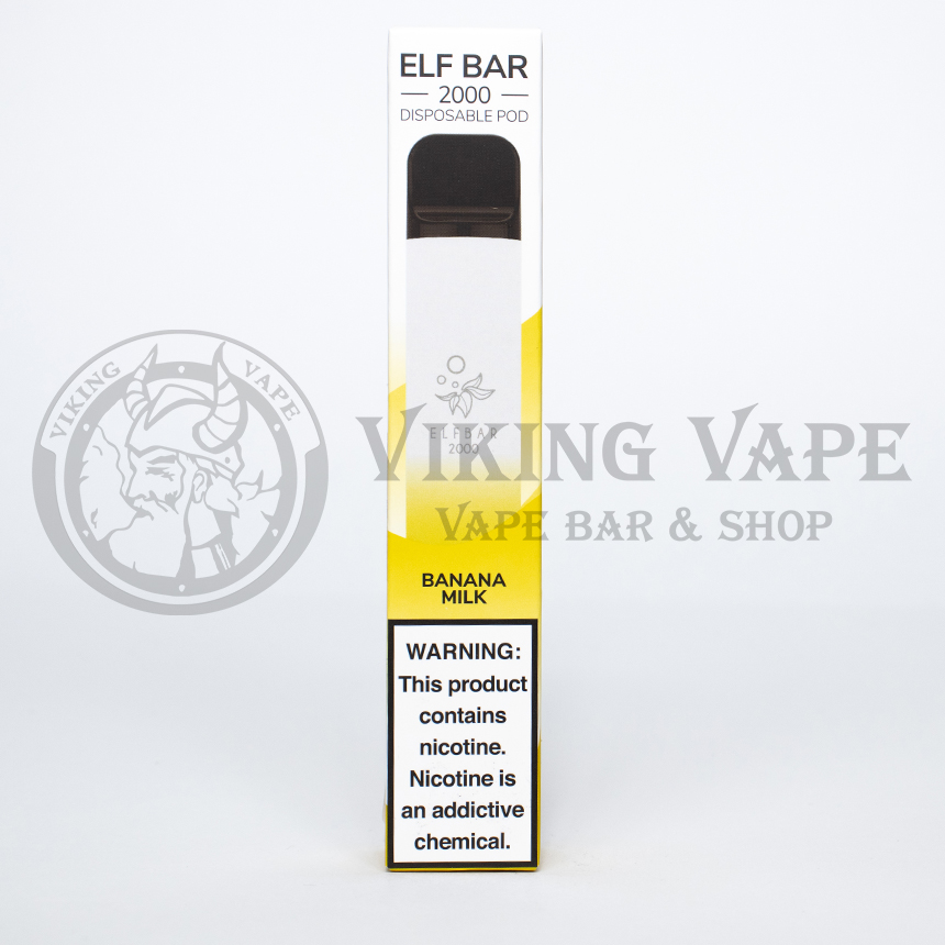 Одноразовая электронная сигарета Elf Bar 2000 затяжек Банановое молочко