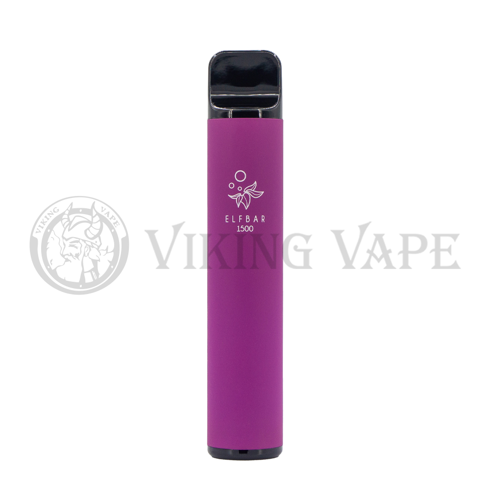 Одноразовая электронная сигарета с многоразовым контейнером Elf Bar 1500 STRWBRRY GAPE