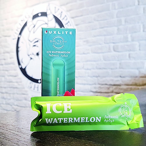 Одноразовая электронная сигарета Luxlite Saltery Compact 300 затяжек Ледяной арбуз