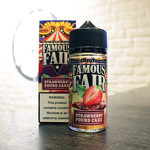 Жидкость для вейпа Famous Fair Strawberry Pound Cake