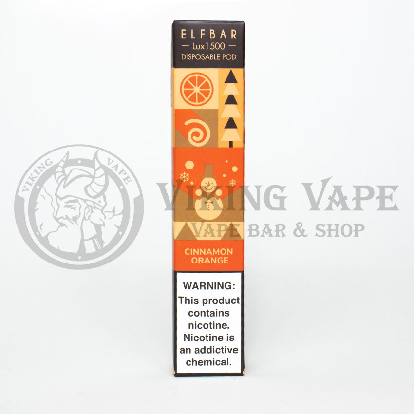 Одноразовая электронная сигарета Elf Bar Lux Christmas Edition 1500 затяжек Cinnamon Orange