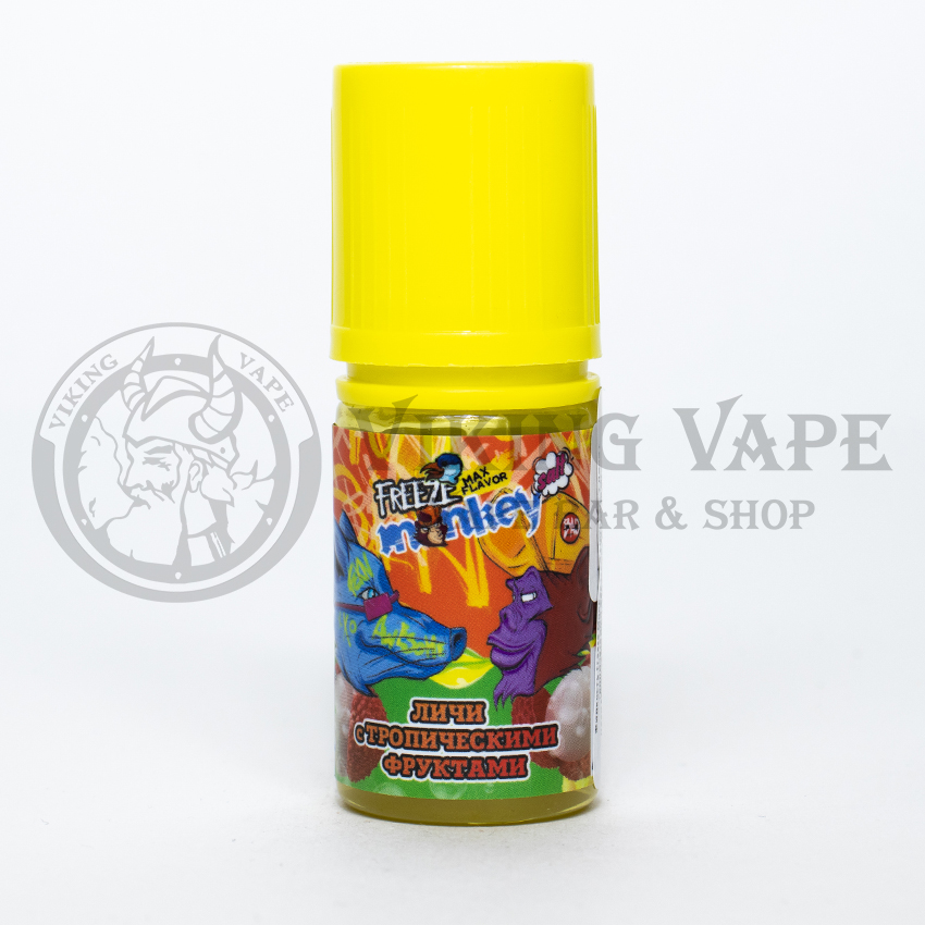Жидкость для вейпа Freeze Monkey MAX Flavor SALT Личи с тропическими фруктами