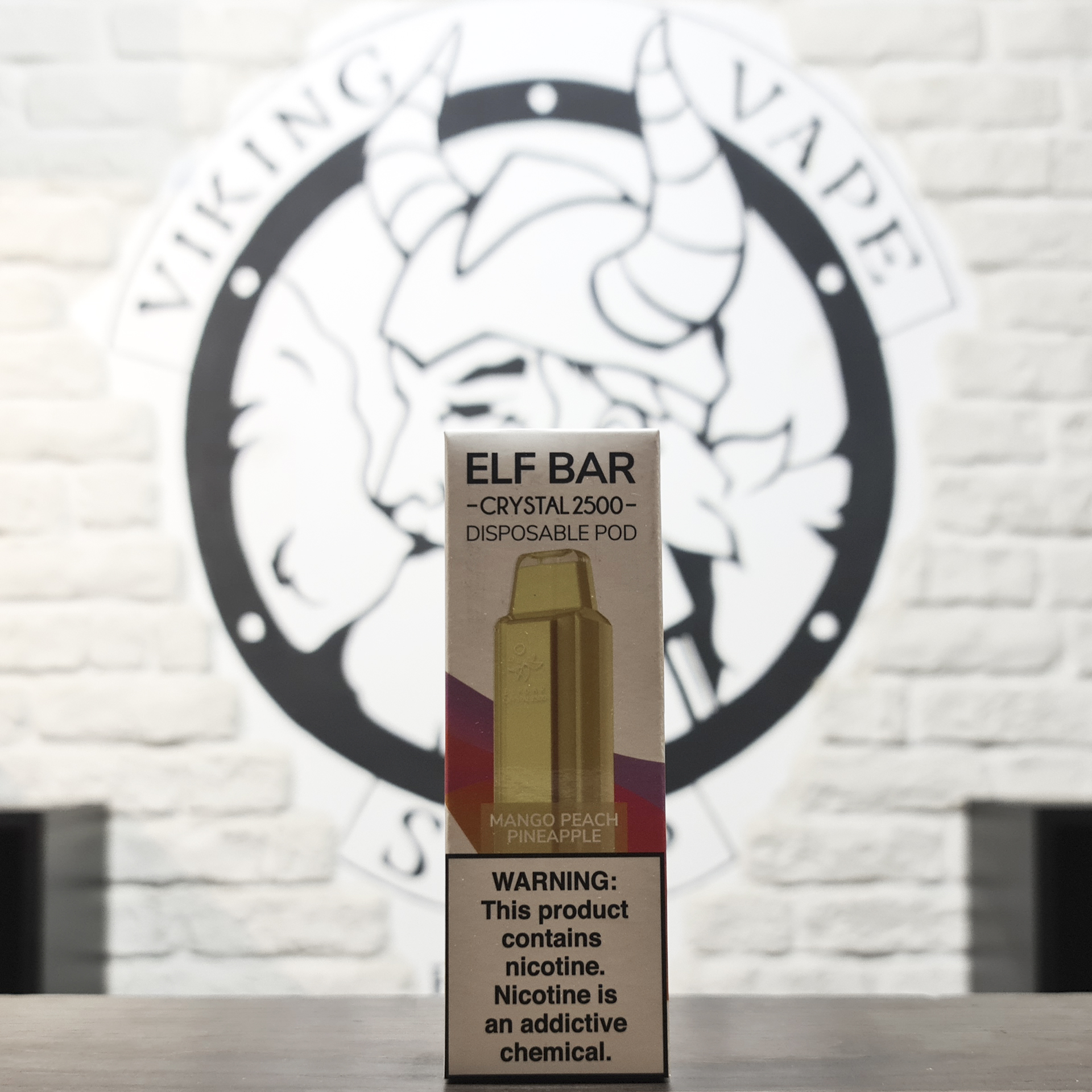 Одноразовая электронная сигарета Elf Bar Crystal 2500 затяжек Манго Персик Ананас