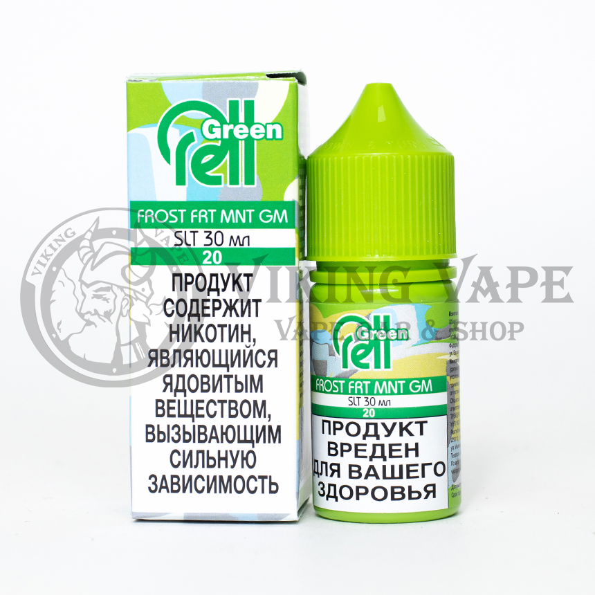 Жидкость для вейпа RELL Green SALT Fruit-Mint Gum