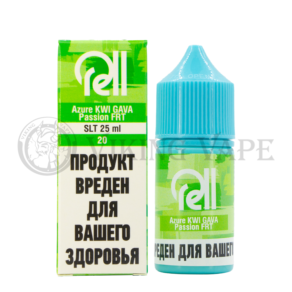 Жидкость для вейпа RELL AZURE SALT Kiwi Guava Passion Fruit
