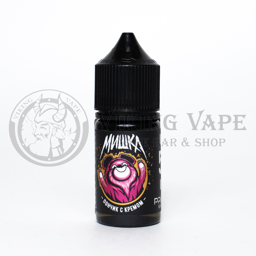 Жидкость для вейпа Мишка Коробка SALT Пончик с кремом