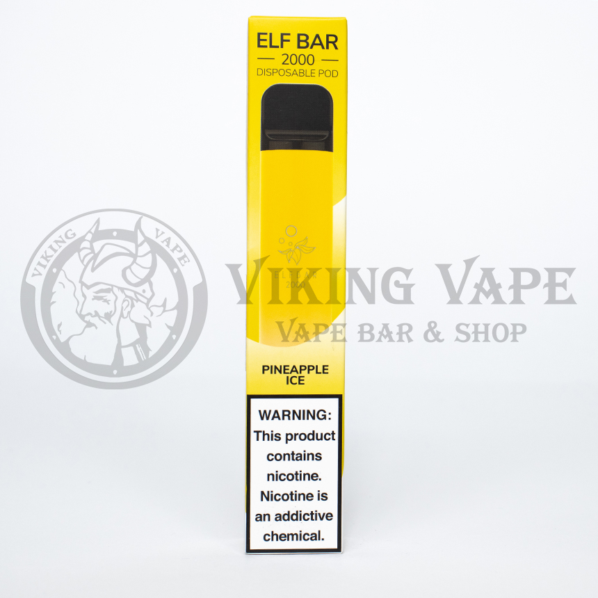 Одноразовая электронная сигарета Elf Bar 2000 затяжек Ледяной Ананас