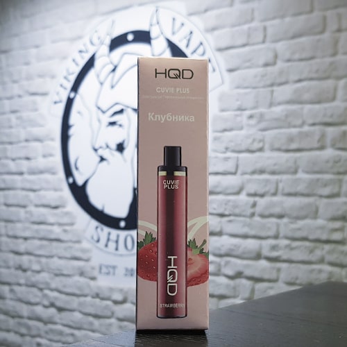 Одноразовая электронная сигарета HQD Cuvie Plus Replica 1200 затяжек Клубника