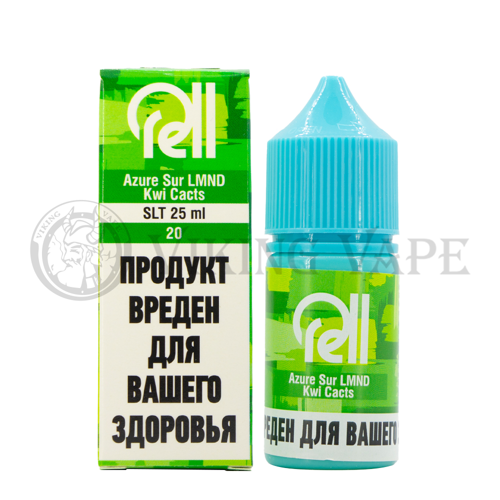 Жидкость для вейпа RELL AZURE SALT Sour Lemonade Kiwi Cactus