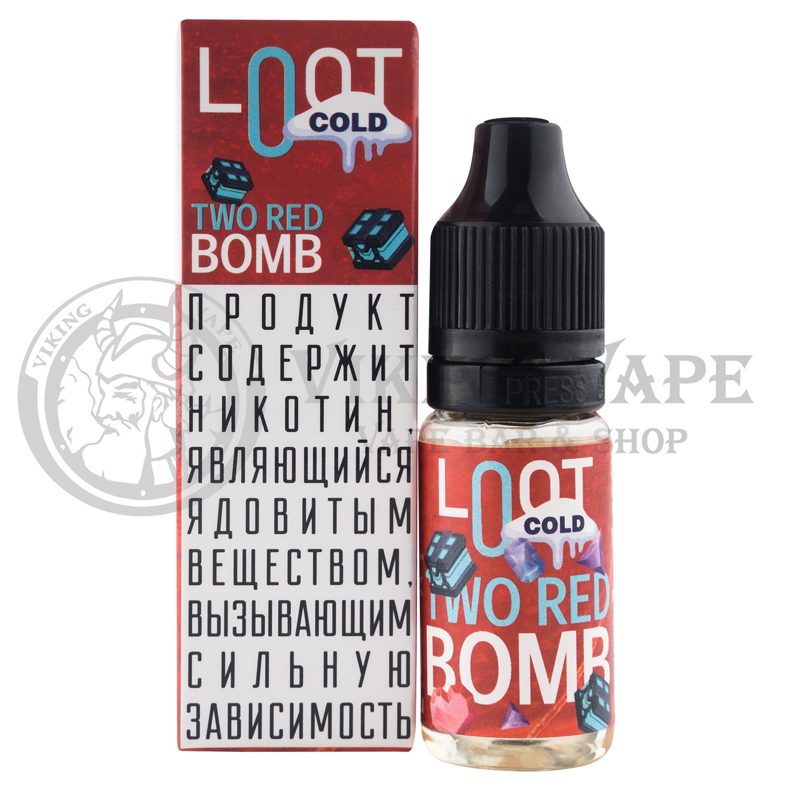 Жидкость для вейпа Loot Cold SALT - Two Red Bomb