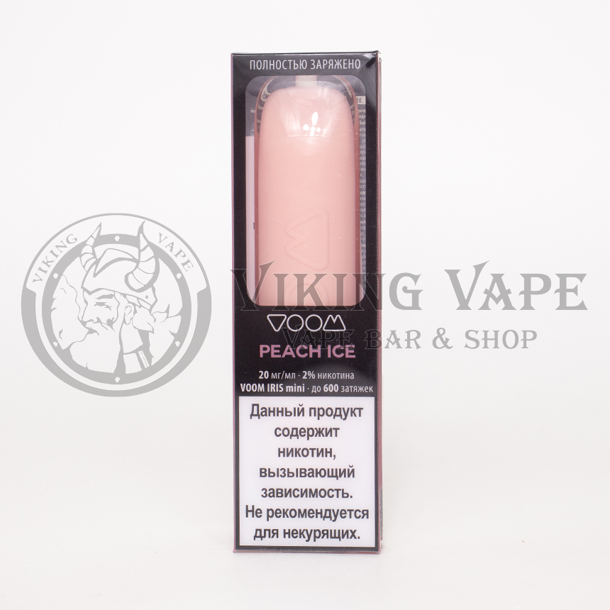 Одноразовая электронная сигарета Voom Iris mini 600 затяжек Peach Ice