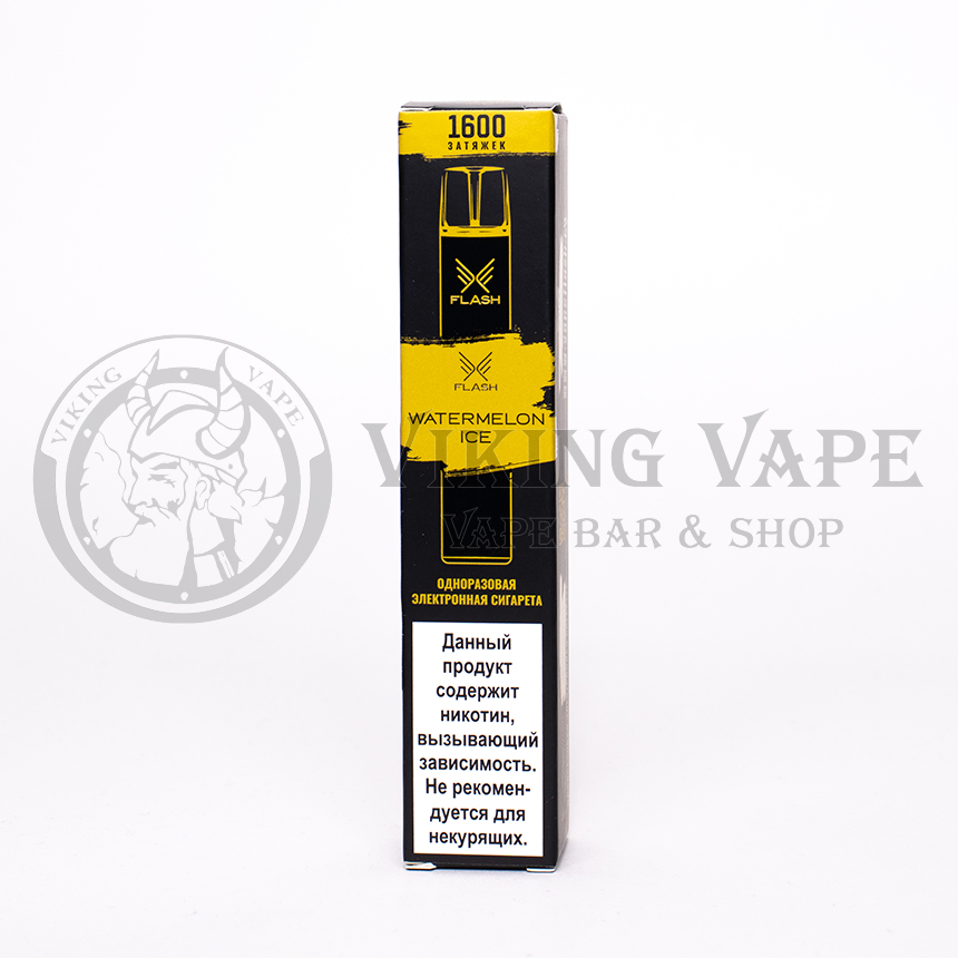 Одноразовая электронная сигарета FLASH 1600 затяжек Watermelon Ice